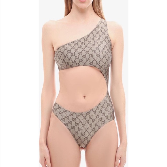 Gucci Other - Gucci monogram one piece cut out swimsuit